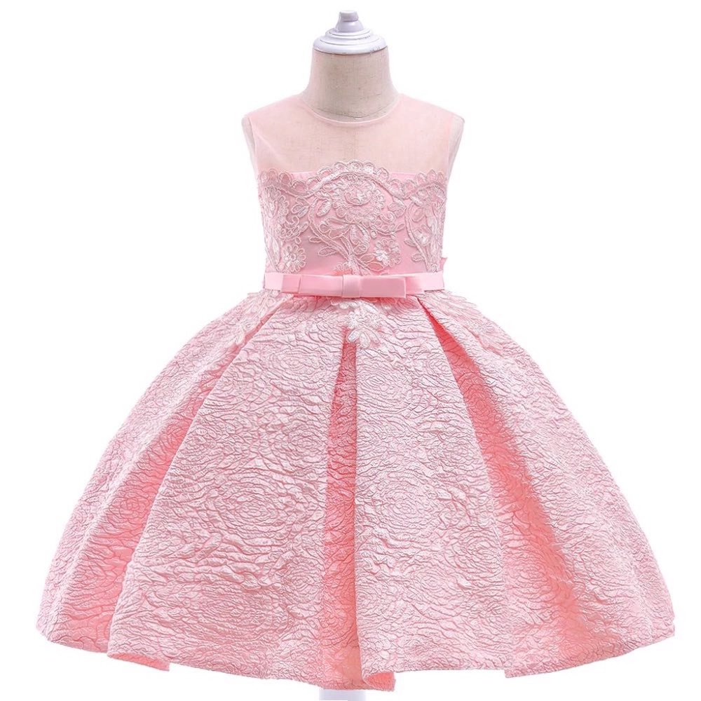 Luxury Floral Embroidered Birthday Wedding Princess Dress 5033